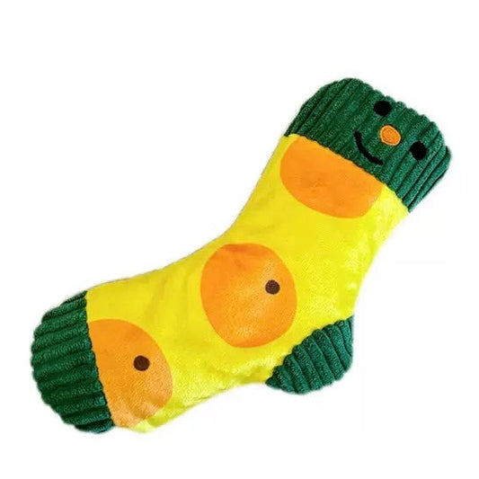 🧦 Hide-and-Seek Nosework Socks Toy [Yellow Orange]