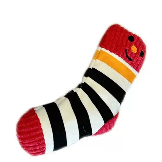 🧦 Hide-and-Seek Nosework Socks Toy [Red Striped]